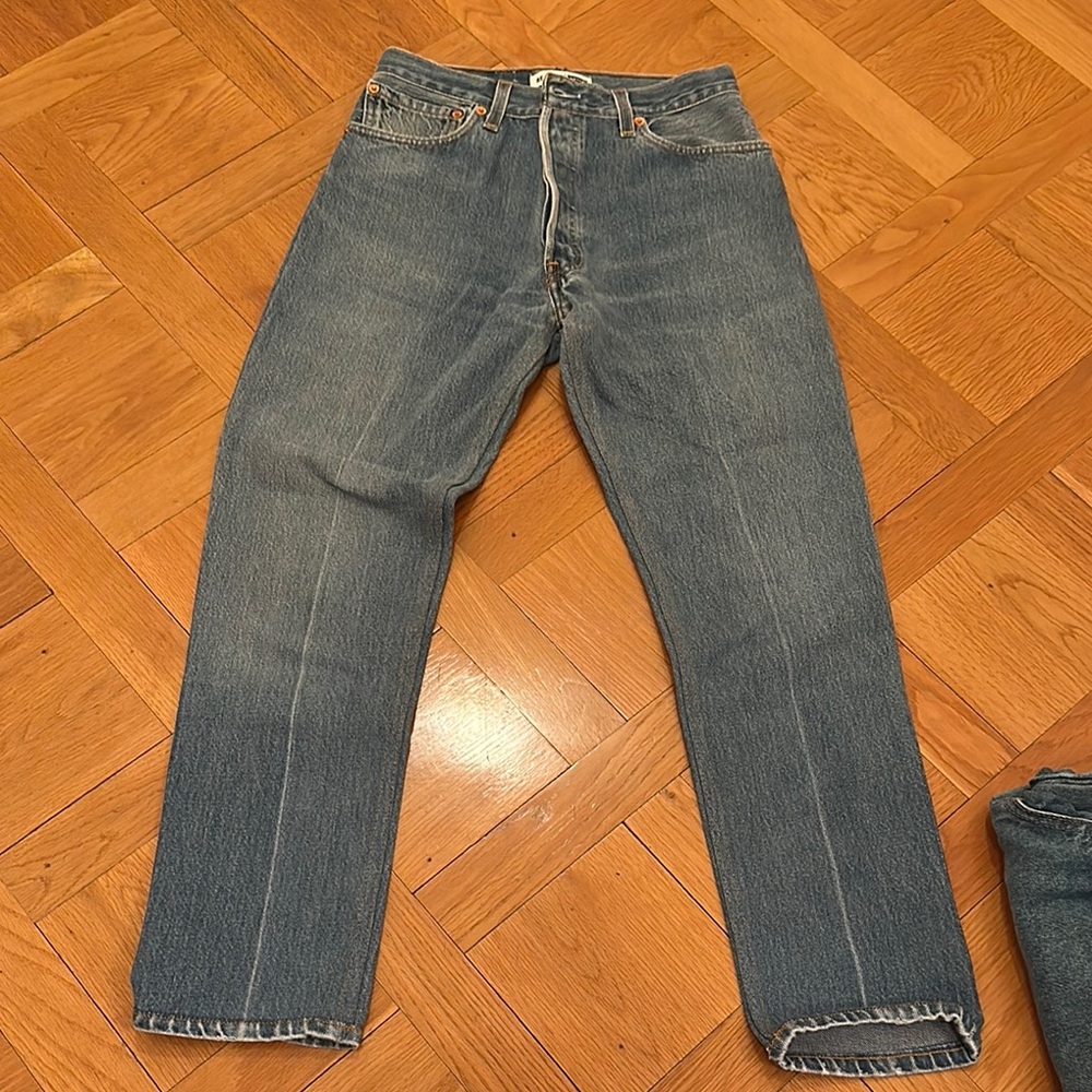 Re/Done Blue Denim Levi Jeans
